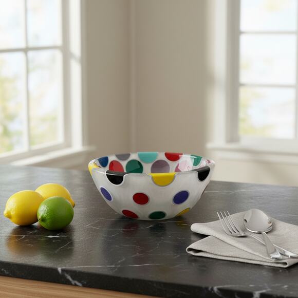 Hand Turned Epoxy Bowl with Golf Balls